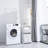 2-Tier Laundry Hamper Sorter With Hanging Bar, Rolling Laundry Baskets With Wheels Removable, Stackable Laundry Cart Organizer And Storage For Small Space, Dorm, Closet, Bathroom