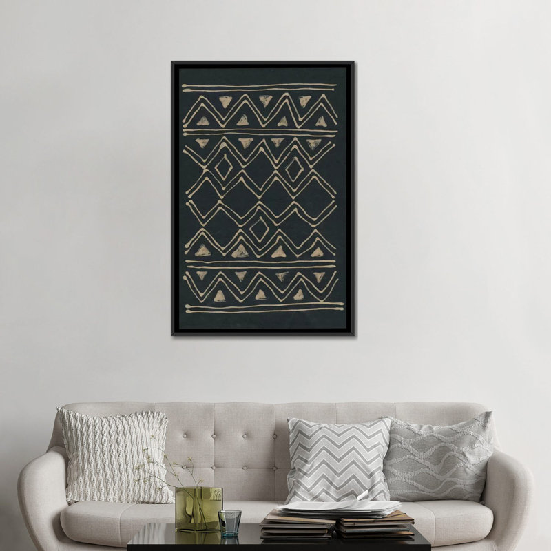 «Udaka Study I» par Renée Stramel, impression sur toile tendue, H 26 po x l 18 po x P 1,5 po, Toile avec cadre noir