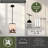 Jorene Bronze Rustic Mini Pendant Ceiling Light White Linen Shade Deer And Tree