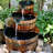 Wood Weather Resistant Floor Fountain