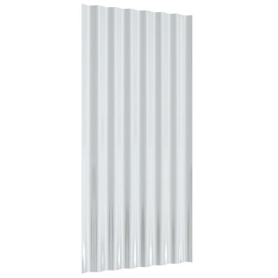 Roof Panels Set of 12 Green Galvanized Steel 31.5 x 14.2 in Corrugated Metal Roofing Panels