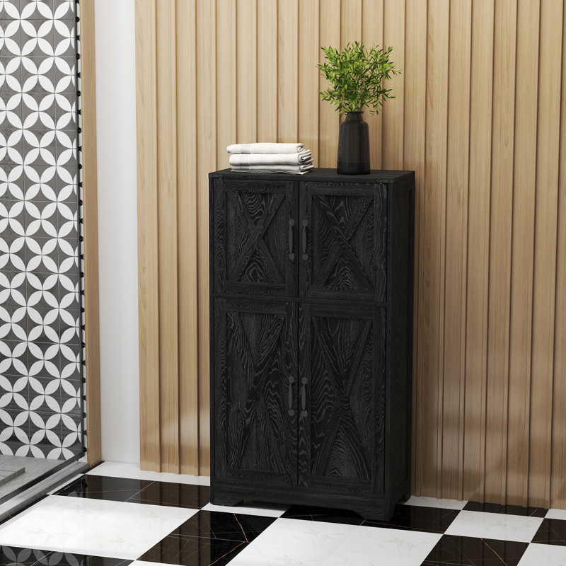 Armoire de cuisine avec porte de grange