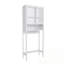 Support de toilette avec tablette ouverte et portes doubles-1382044338
