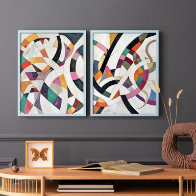 ABSTRACT Series LXVIII - Reproduction encadrée de qualité supérieure - prête à être accrochée - aucun clou requis - aucun clou requis