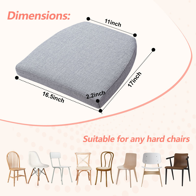 17-inch Depth Trapezoidal Cushion, Light Gray Polypropylene/Olefin