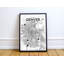Denver City Map - impression d'art graphique-24704794