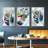 Angled Spaces I, ensemble de 3 pièces encadrées sur toile-97759232-97759231