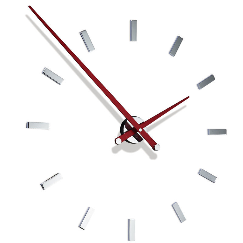 Tacon Analog Wall Clock, Red