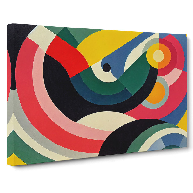 XXX-H1022-WF-10114X Welcoming Modern Abstract Art - Wrapped Canvas Painting, 35cm H x 50cm W x 3cm D