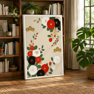 Scattered Blooms Botanical 1 Piece Wrapped Canvas Wall Art