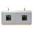Beira 71.7'' Double Bathroom Vanity with Composite Top-70529556-70529557