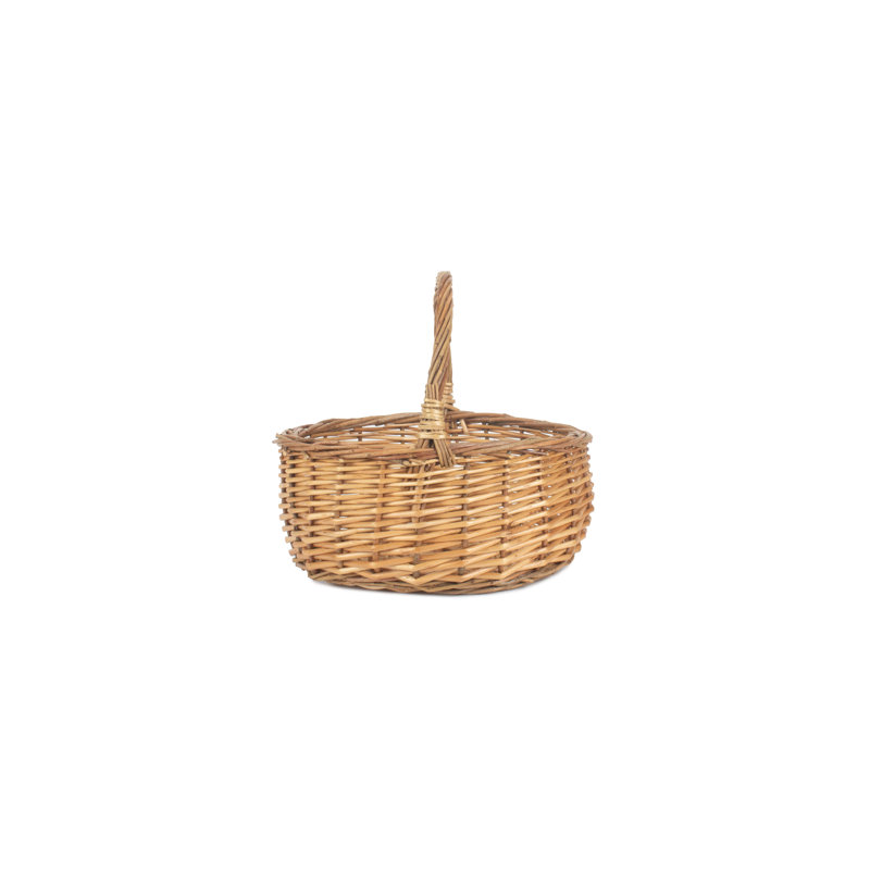 Mini Wicker Shopper Basket Two Tone Colour