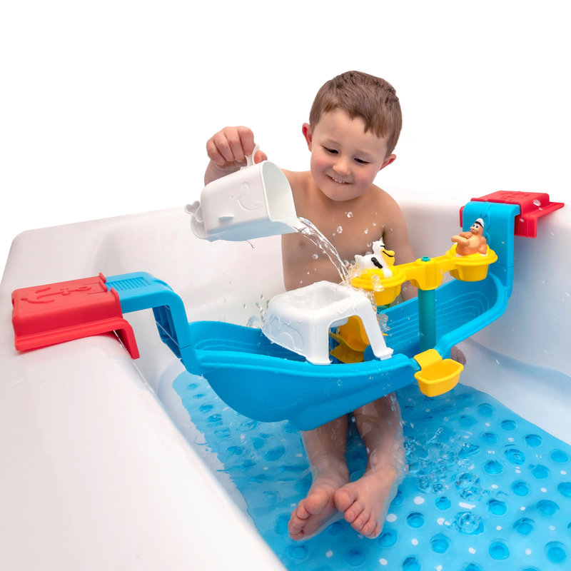 Nautical Rain Showers Blue Plastic Bath Toy Set