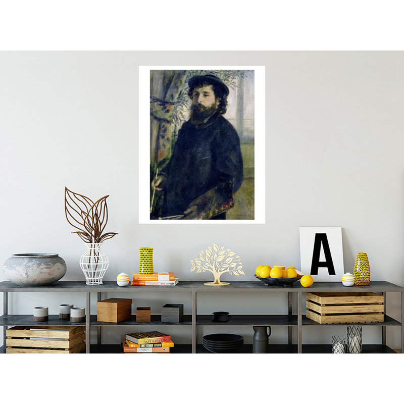 Portrait de Claude Monet (1840-1926) par Frederic Bazille - Estampe numérique, H 40 po x l 32 po