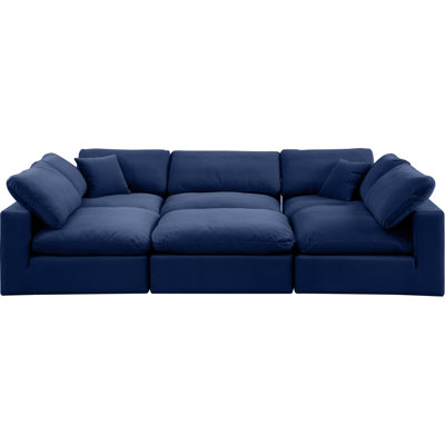 Hocroft Velvet U-Shaped Sectional Reversible