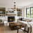 Farmhouse 5-light Black Chandelier With Wood Finish Metal,  21" Candle Style Ceiling Light For Kitchen Island And Dining Room-123350230