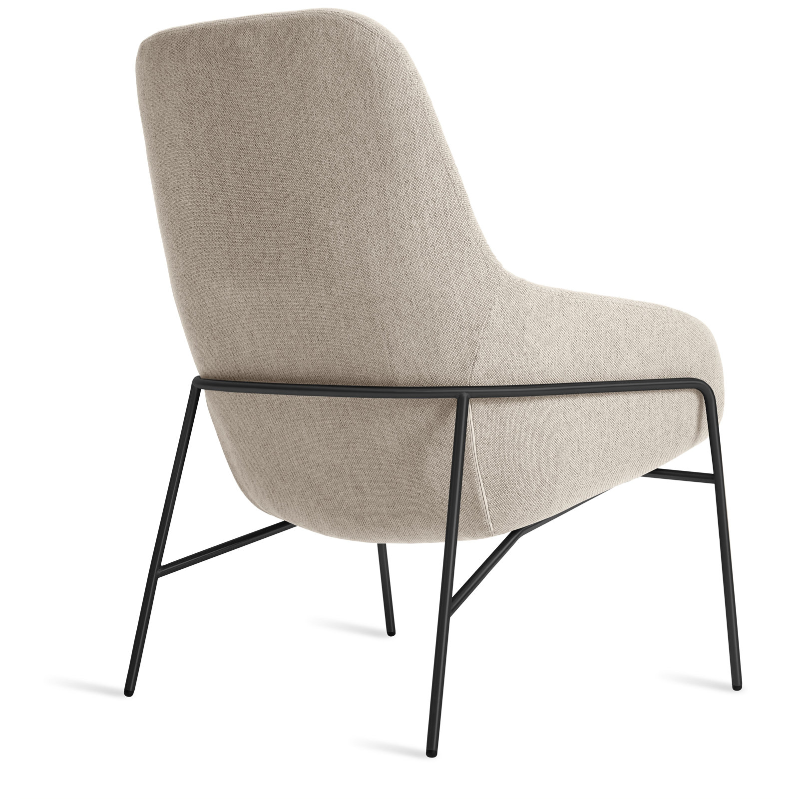 Acre Upholstered Armchair, Tait Stone, Black