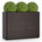 1 PCS 24" Tall PE Rattan Planter Box with Removable Liner for Front Porch Patio-1963352925