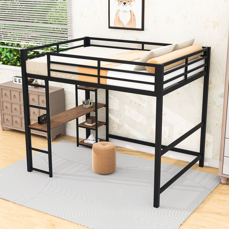 Lit mezzanine double avec bureau Winstead