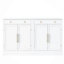 Garde-manger moderne autoportant, rangement pour nourriture buffet, armoire à café avec tiroir, 2 tablettes réglables et 2 tablettes de porte pour la salle à manger, la cuisine, ensemble de 2