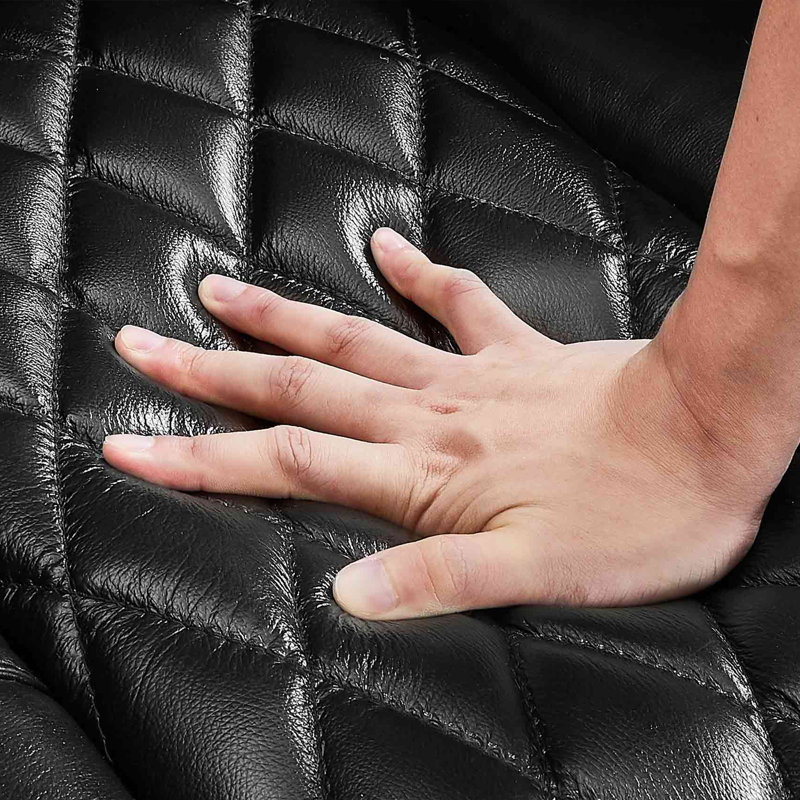 Siège de cinéma en cuir gris avec porte-gobelet, Cuir véritable noir
