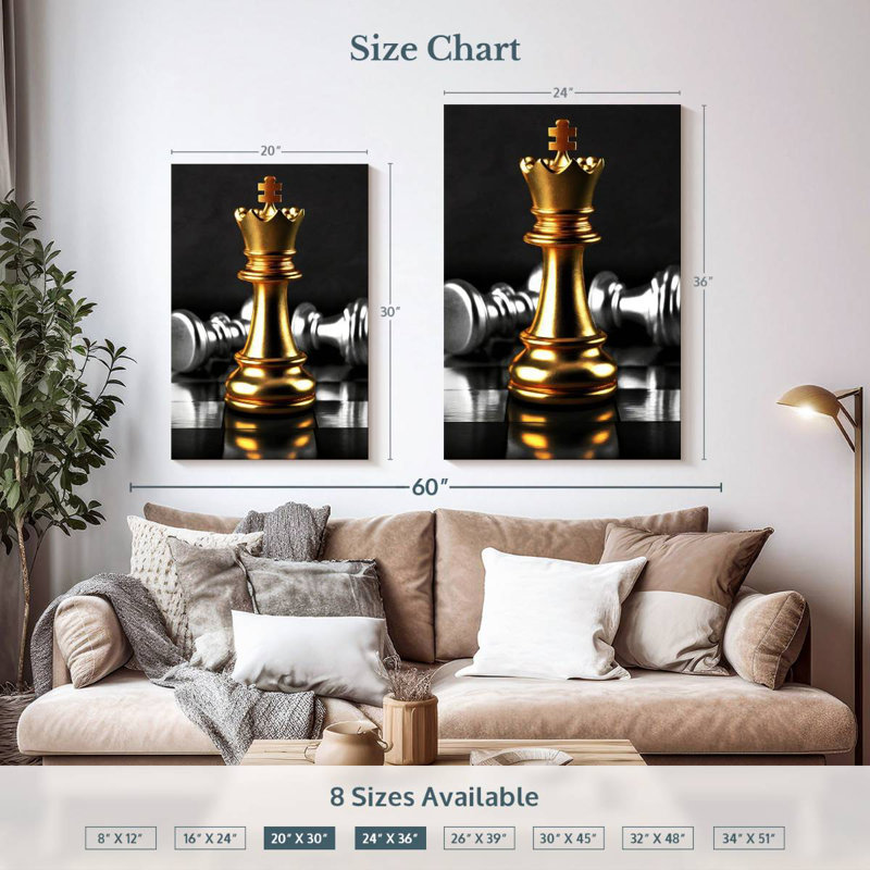 Senne Victorious Chess King, 36" H x 24" W