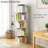 5 Tier Rotating Bookshelf With Sturdy Base-934734834