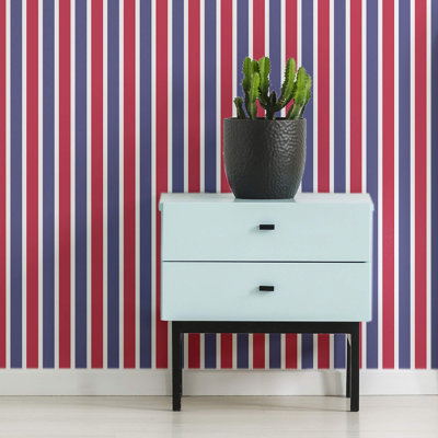 Gwern Peel & Stick Striped Tile