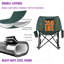 Chaise berçante de camping surdimensionnée avec coussin, Temmo pliant portable pour adultes, support 350 lb-1790214240