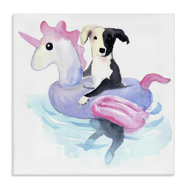 «Sandy Dog Pool Float» par Geoff Allen, H 30 po x l 30 po
