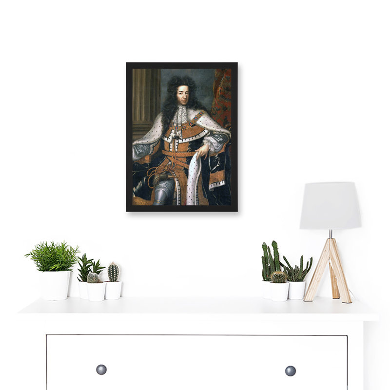 Wissing Portrait King William III 1 Piece Single Picture Frame Wall Art, 32.3cm H x 23.4cm W x 1.5cm D