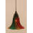 Cord Hung Mini Pendant Shown In Black Copper Finish With 10" Amber Crystal Glass-32464174-32464201-32464178