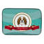 Tapis de séchage cavalier épagneul merry christmas