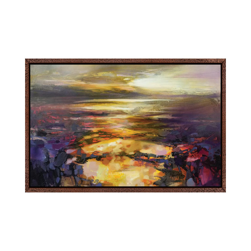 Path Of Reflections by Scott Naismith - Painting on Canvas, 101.6 cm H x 66.04 cm W, Classic Brown Wood Framed