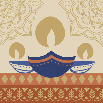 Diwali IV par Victoria Barnes - reproduction d'art sur toile tendue