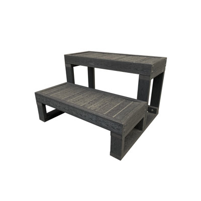 Julieann Gracie Oaks 1.7'' D Hot Tub Step in Grey