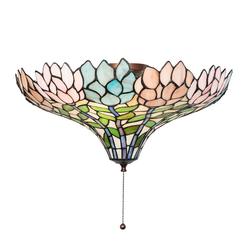 20" Wide Wisteria Fan Light Fixture