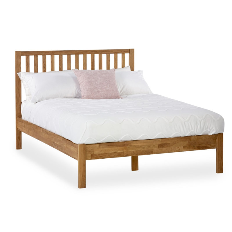 Maroa Bed Frame   , 144.5 x 196 cm, Oak