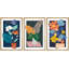 «Vibrant Jungle Garden Flower Plants Colorful Illustration Modern Art Decor Nordic Rustic» 3 pièces-98696059-98696058