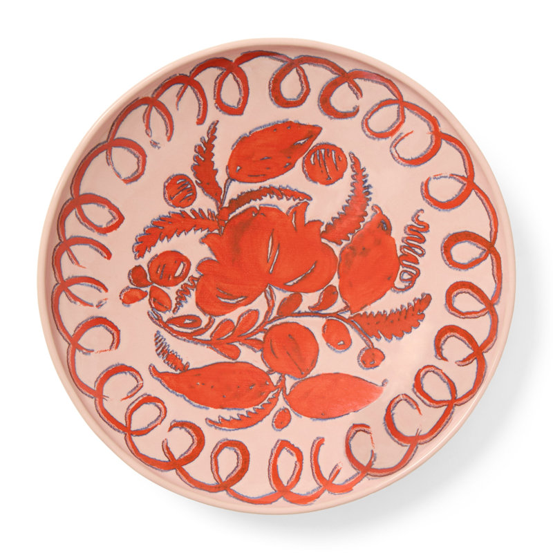 Amalfi Pasta Bowl - Pink - 9.1", Pink