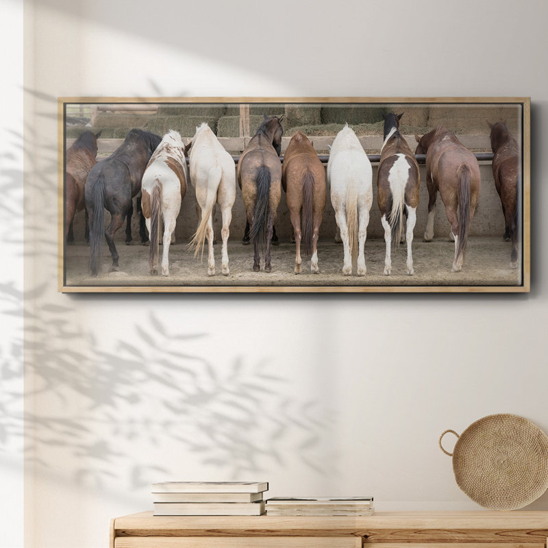 Haystack Happy- Framed Canvas