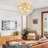 6-light Nordic Bubble Glass Semi-flush Mount, Dimmable