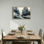 «Blue and Gray Abstract Rock Formation Landscape», art mural-133055871
