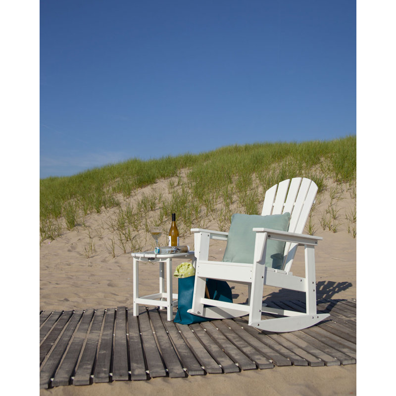 POLYWOOD South Beach Rocking Chair, White