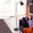 Solt 57.48'' Navy Blue Arched Floor Lamp