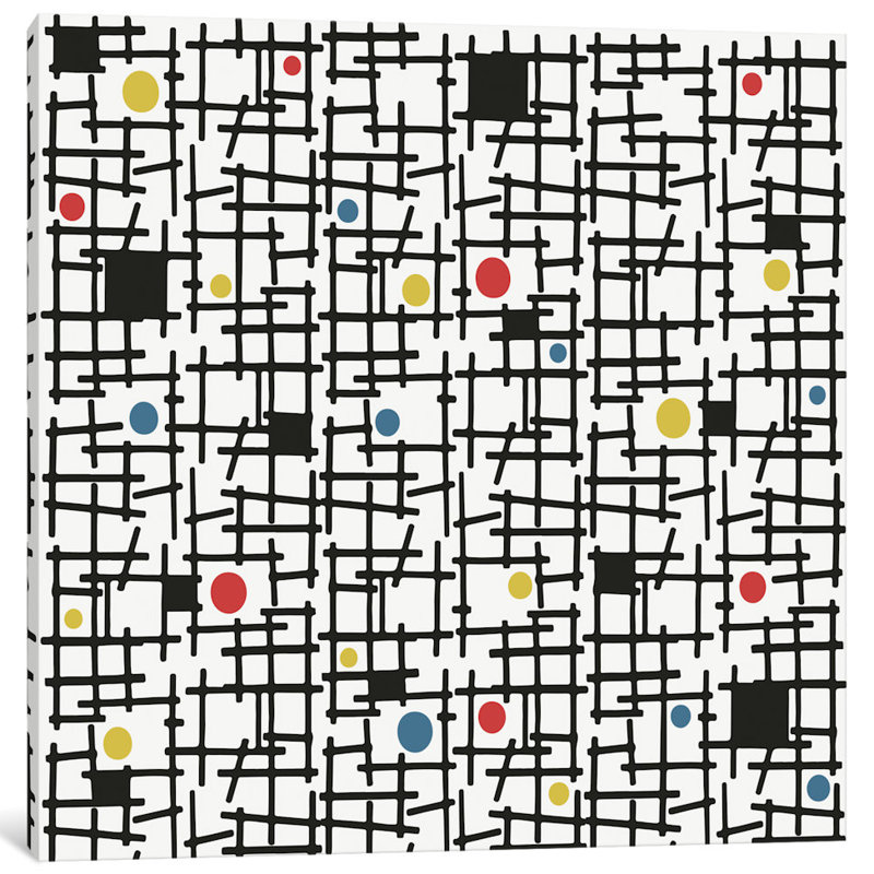 « spot the dot », reproduction d’impression sur toile, H 18 po x l 18 po x P 1,5 po