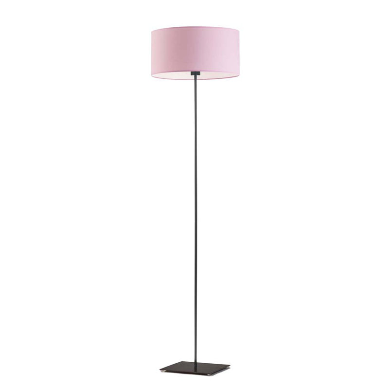 Asawer 156 H cm Traditional Floor Lamp, Light Pink, Black