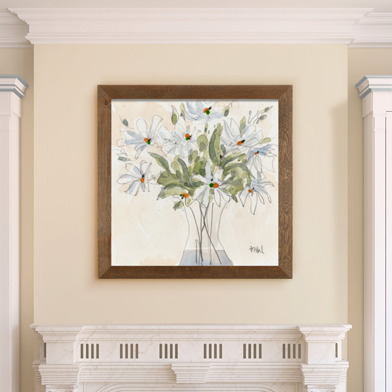 « cascade » car "i" , reproduction d’art sur image, H 38 po x l 28 po x P 1,25 po, Toile avec cadre brun, Pas de tapis