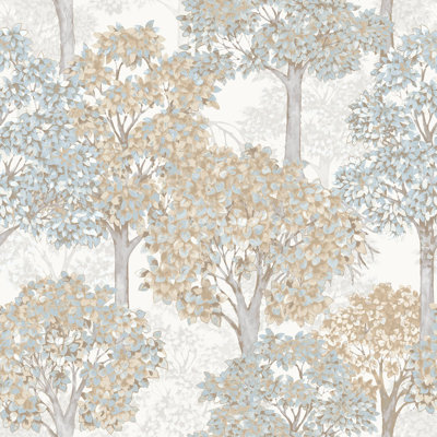 Little Explorers 2 Cottage Tree Wallpaper Roll