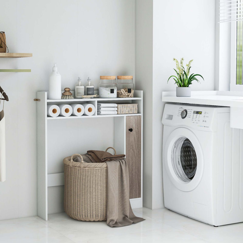 Rangement pour salle de bain Mahnur, Blanc